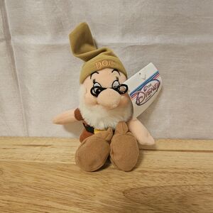 Disney Store Happy Dwarf Snow White & Seven Dwarfs Mini Bean Bag Plush 8" VTG